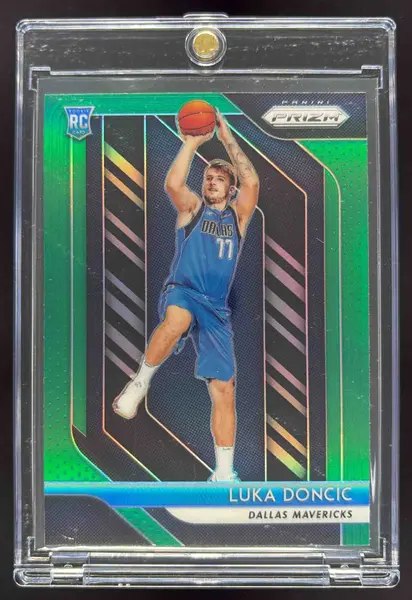 2018-19 Panini Prizm Prizms Green #280 Luka Doncic RC