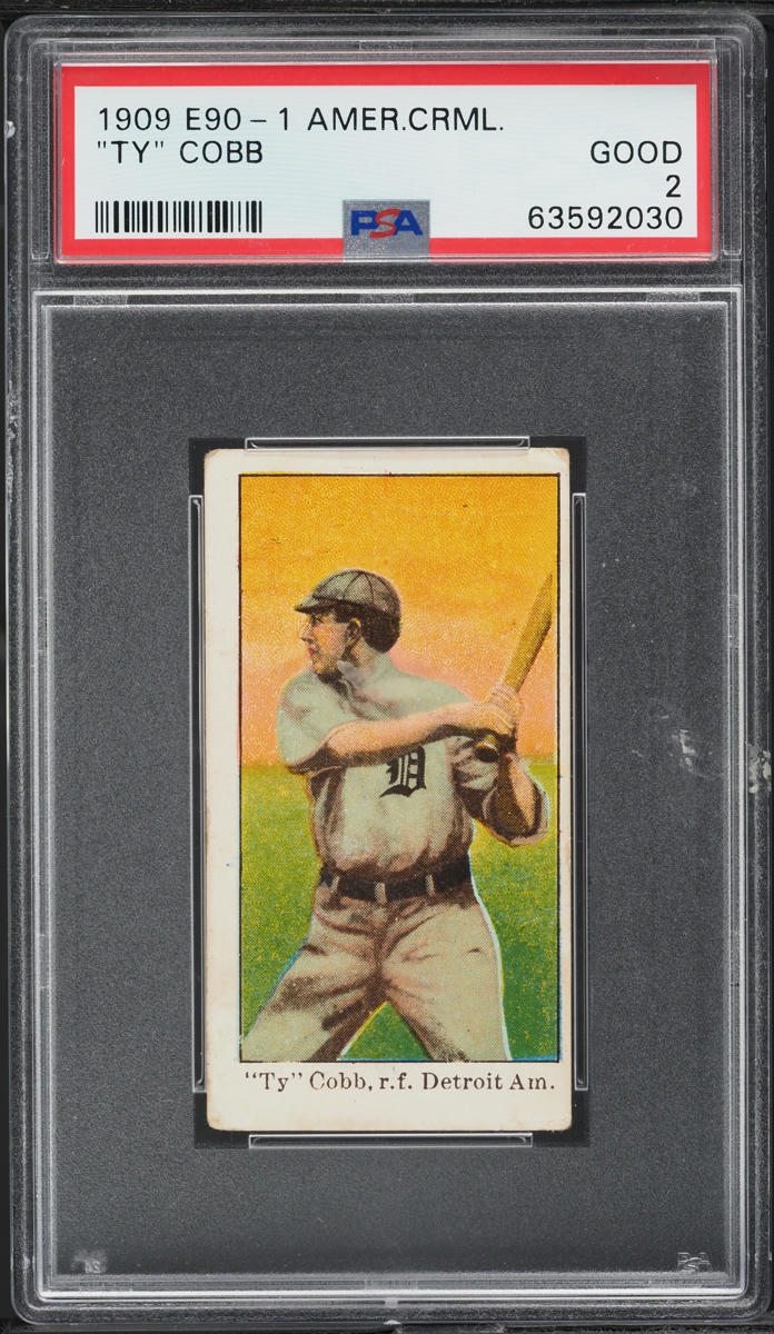 1909 E90-1 American Caramel Ty Cobb PSA 2 GD
