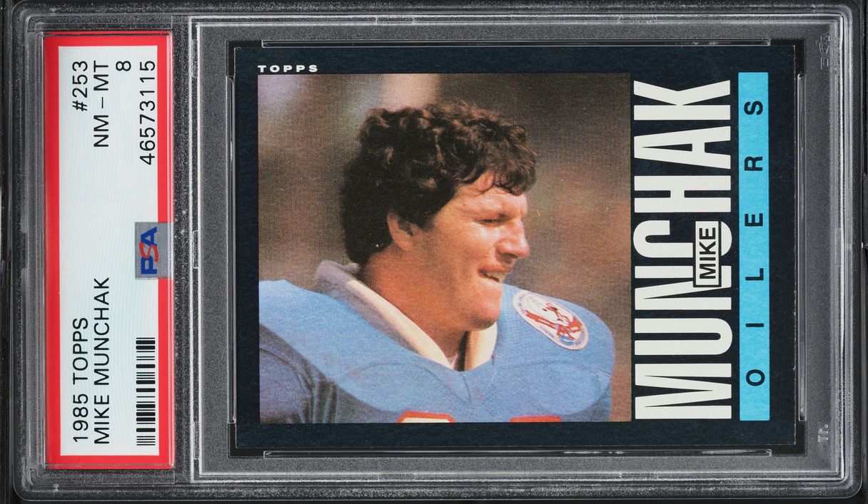 1985 Topps Football Mike Munchak ROOKIE #253 PSA 8 NM-MT