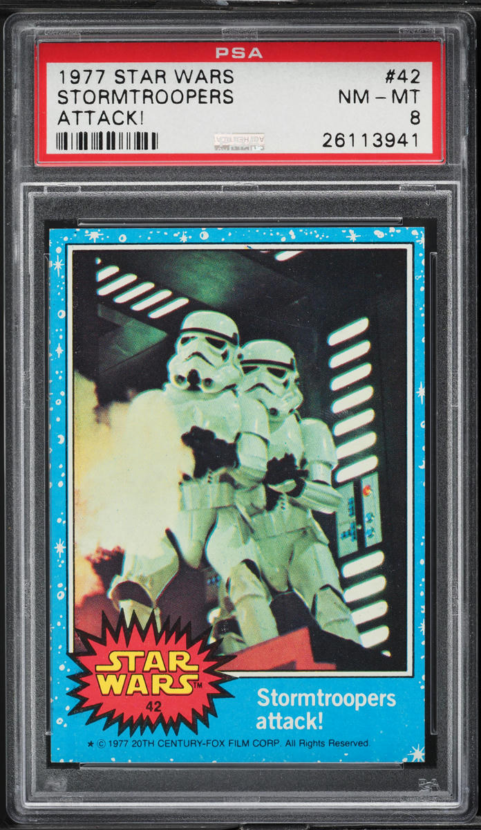 1977 Topps Star Wars Stormtroopers Attack! #42 PSA 8 NM-MT