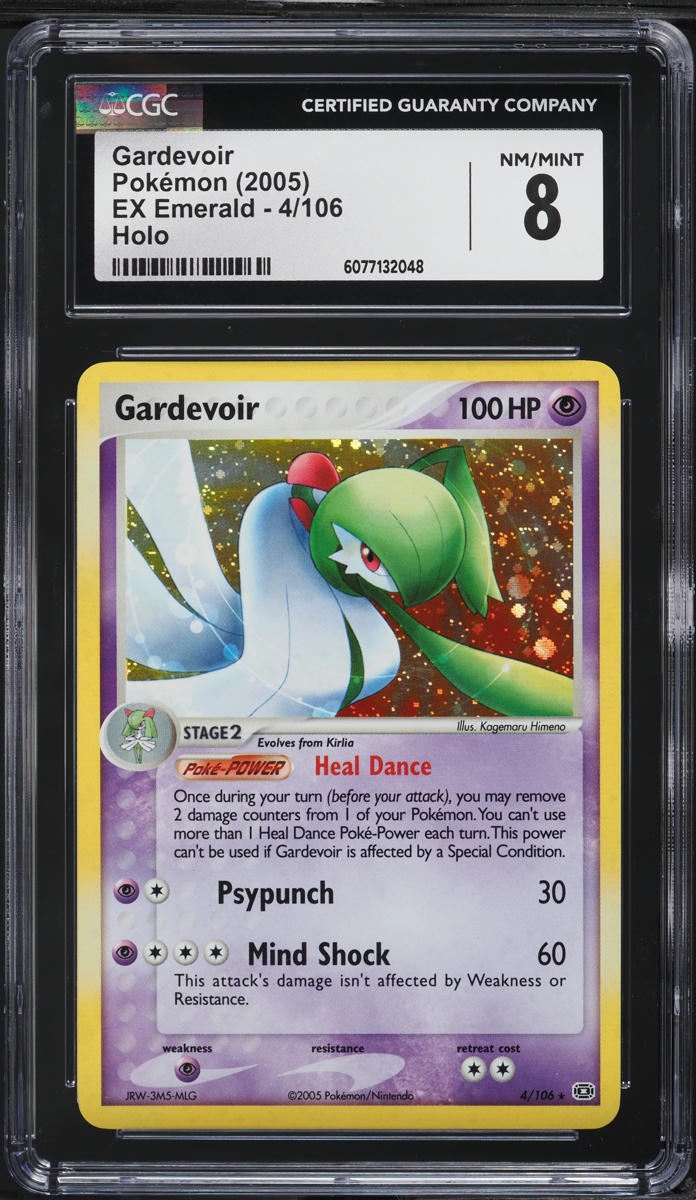 2005 Pokemon EX Emerald Holo Gardevoir #4 CGC 8 NM-MT