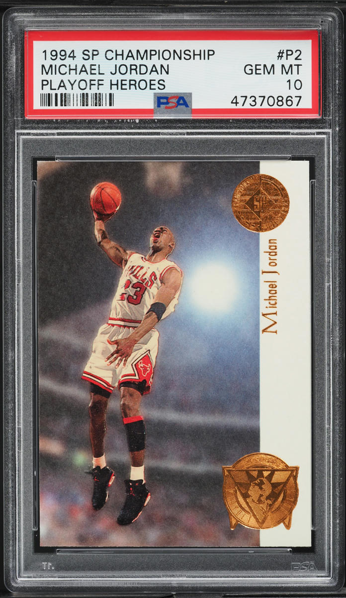 1994 SP Championship Playoff Heroes Michael Jordan #P2 PSA 10 GEM MINT