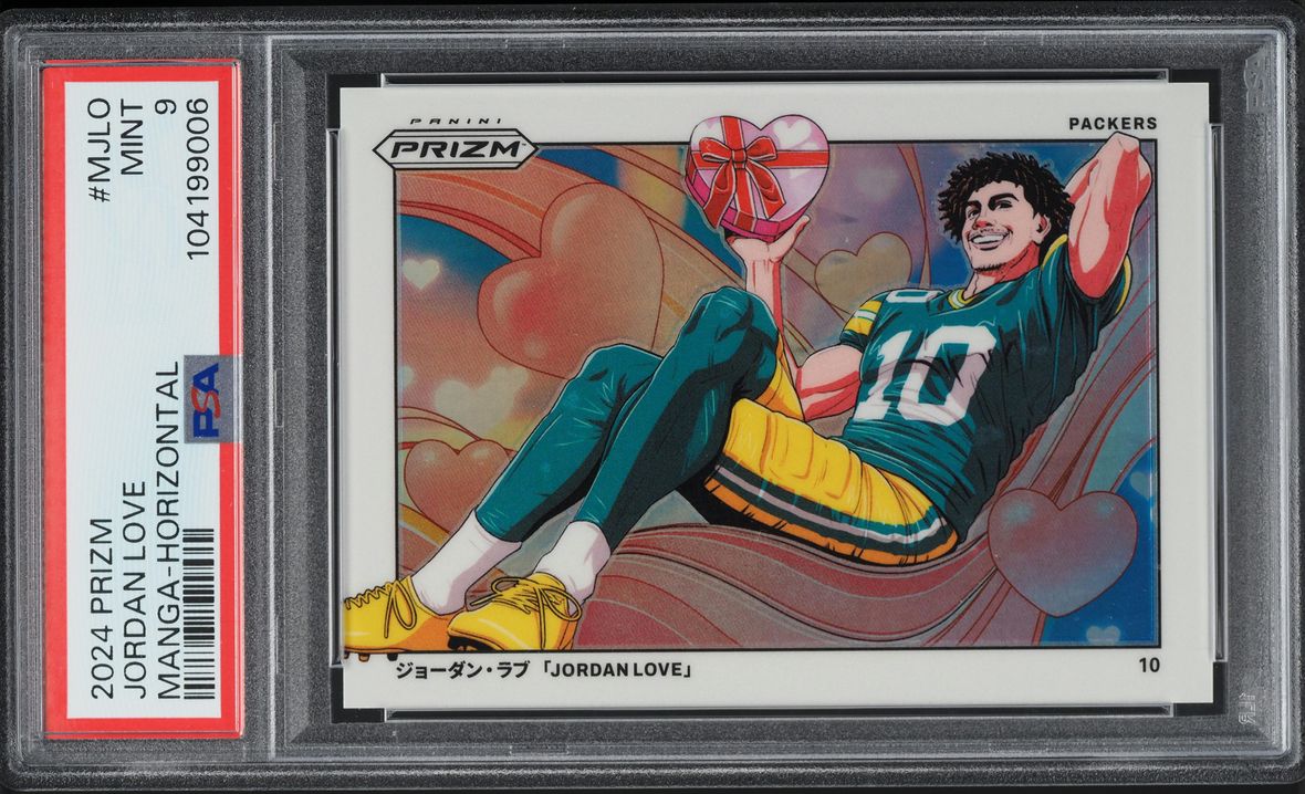 2024 Panini Prizm Manga Horizontal Jordan Love #MJLO PSA 9 MINT