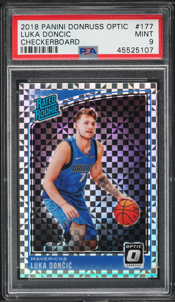 2018 Donruss Optic Checkerboard Luka Doncic ROOKIE #177 PSA 9 MINT