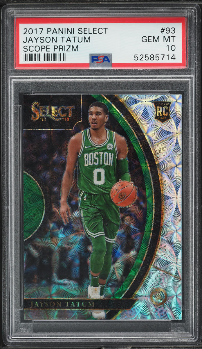 2017 Select Concourse Scope Prizm Jayson Tatum ROOKIE #93 PSA 10 GEM MINT