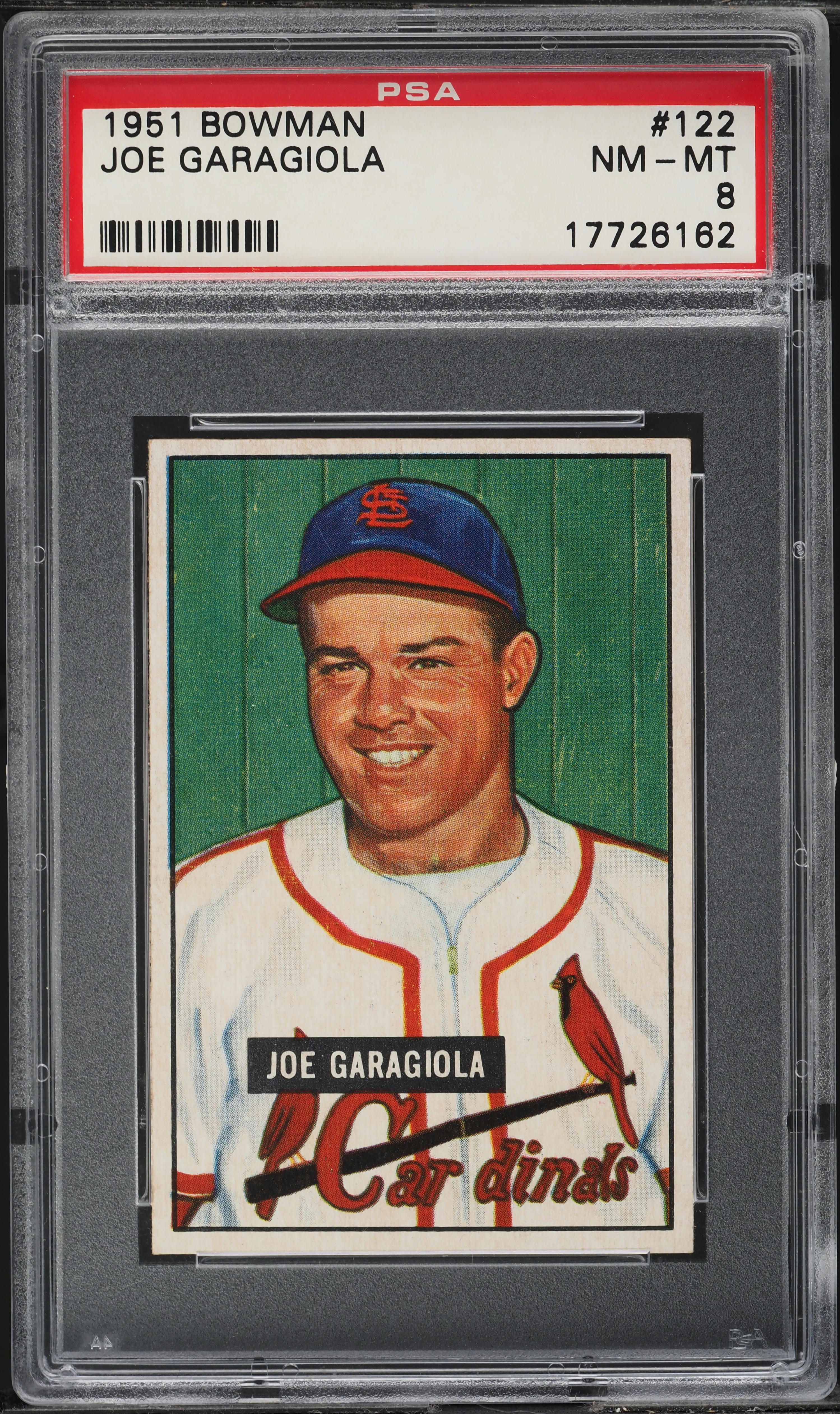 1951 Bowman Joe Garagiola ROOKIE #122 PSA 8 NM-MT