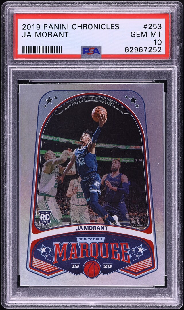 2019 Panini Chronicles Marquee Ja Morant ROOKIE #253 PSA 10 GEM MINT