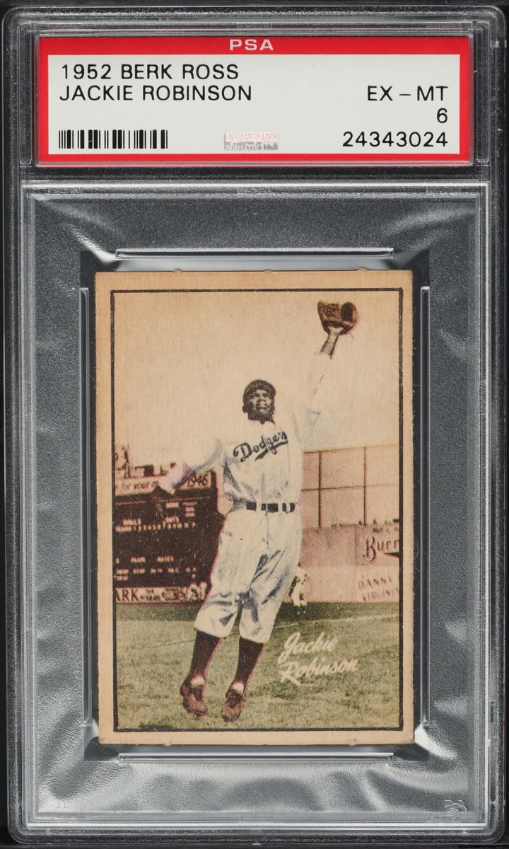 1952 Berk Ross Jackie Robinson #58 PSA 6 EXMT