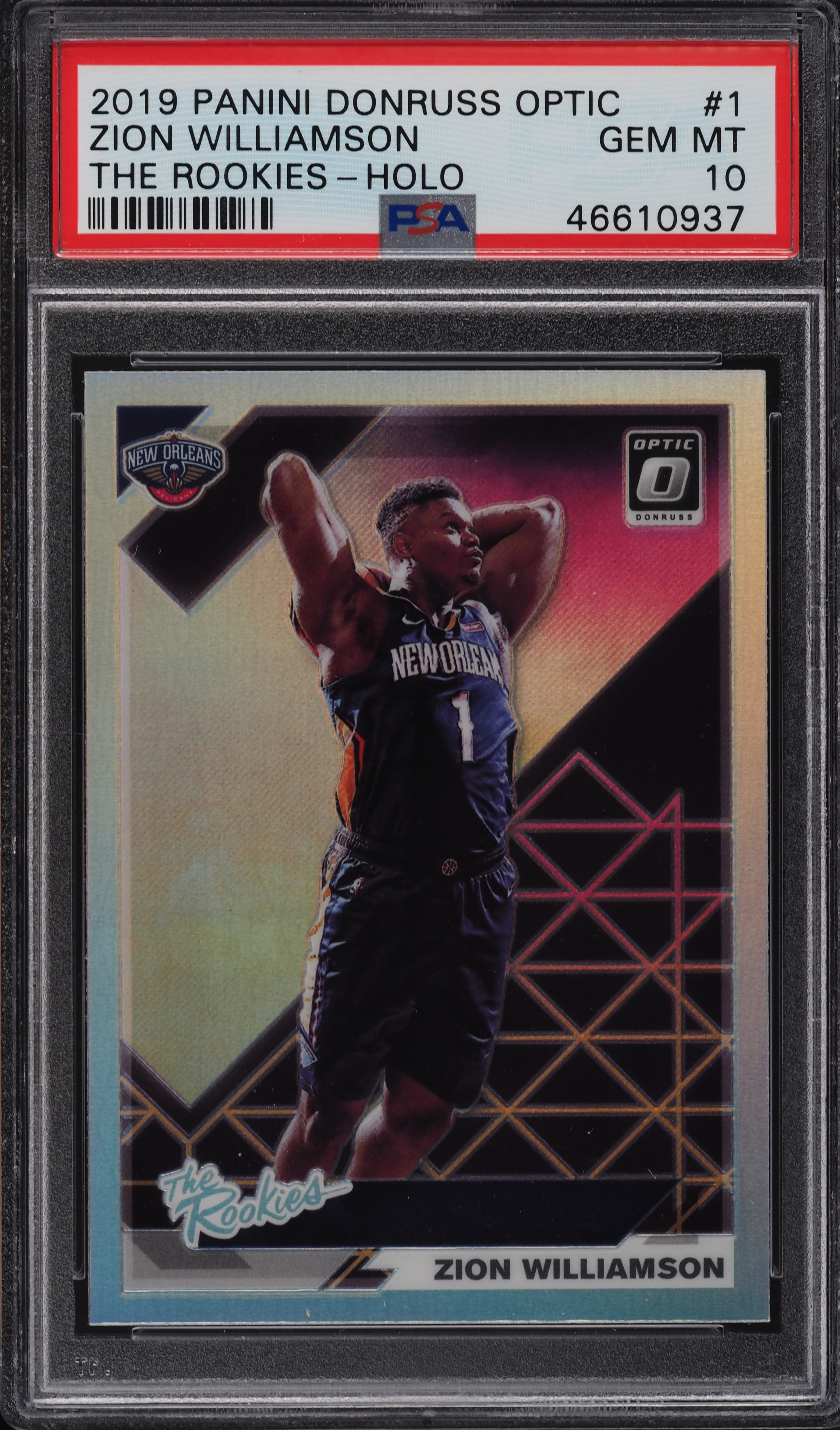 2019 Donruss Optic The Rookies Holo Zion Williamson ROOKIE #1 PSA 10 GEM MINT