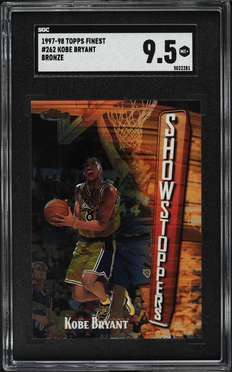 1997 Finest Bronze w/ Coating Kobe Bryant #262 SGC 9.5 MINT+