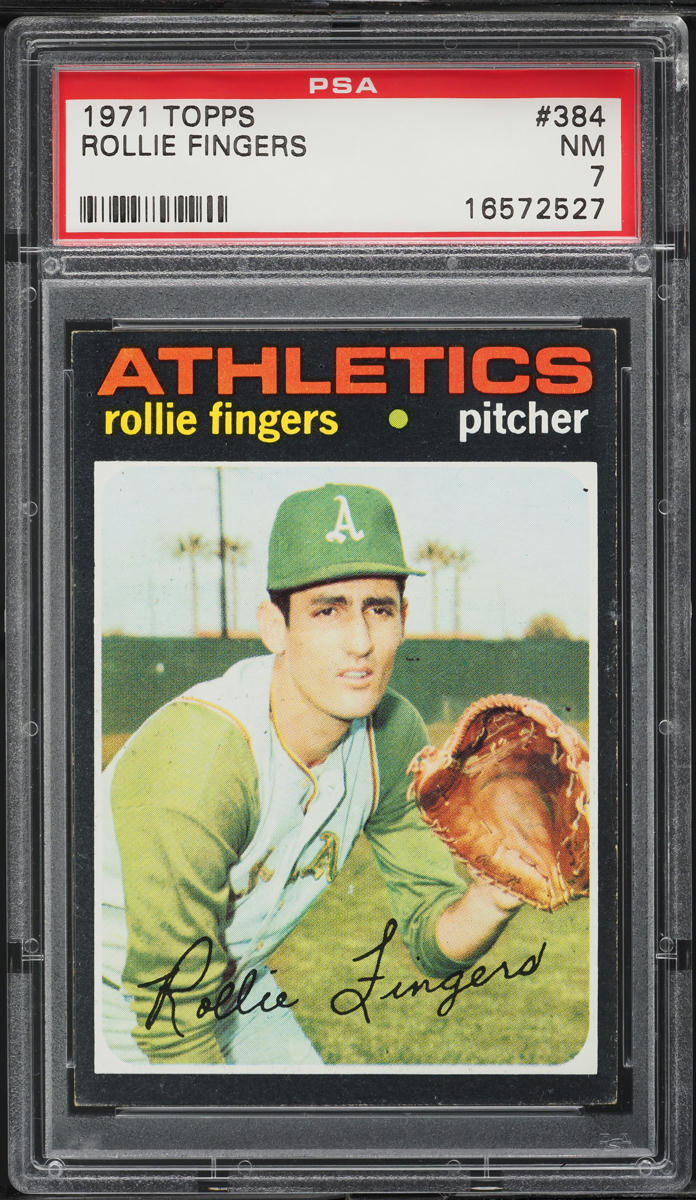 1971 Topps Rollie Fingers #384 PSA 7 NRMT