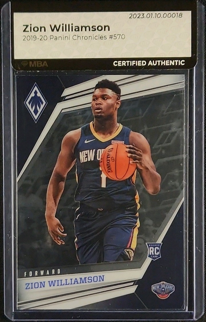 2019 Panini Chronicles Phoenix Zion Williamson ROOKIE #570 MBA AUTH
