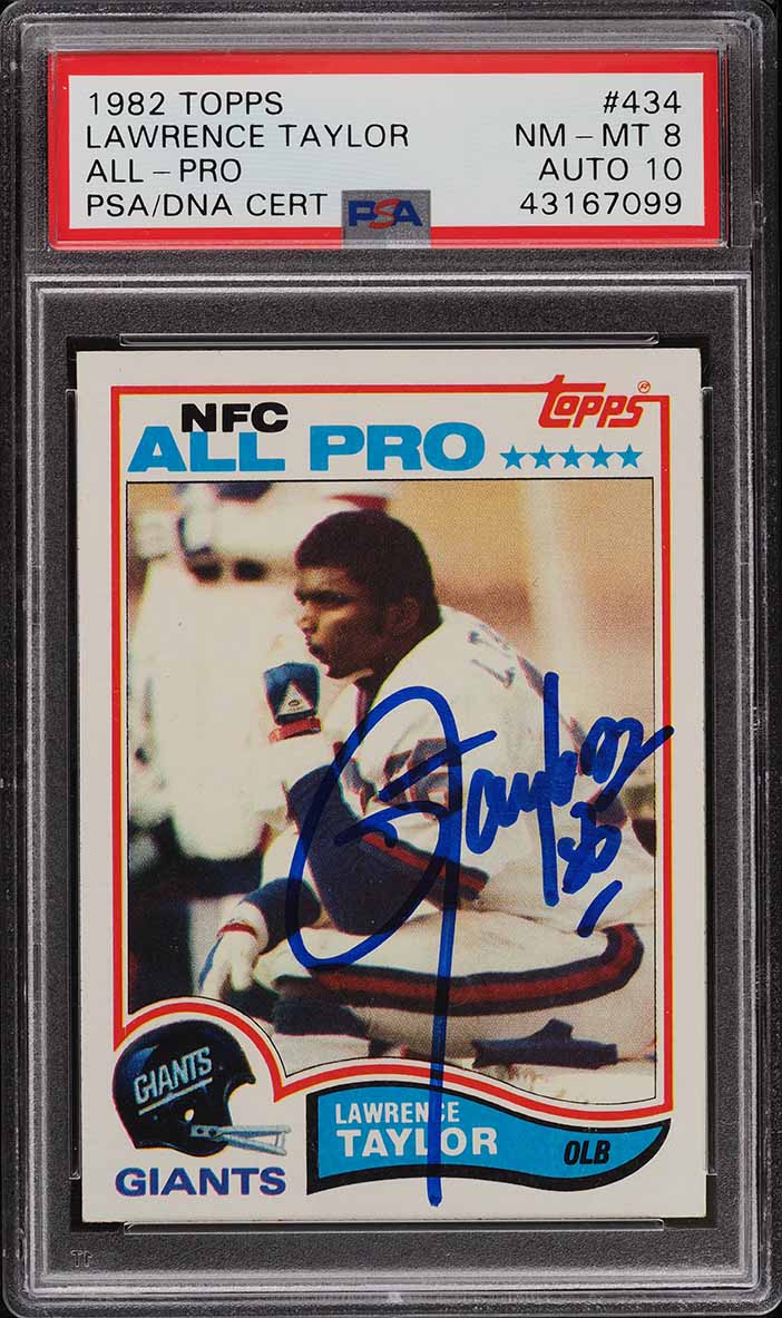 1982 Topps Football Lawrence Taylor ROOKIE RC ALLPRO PSA