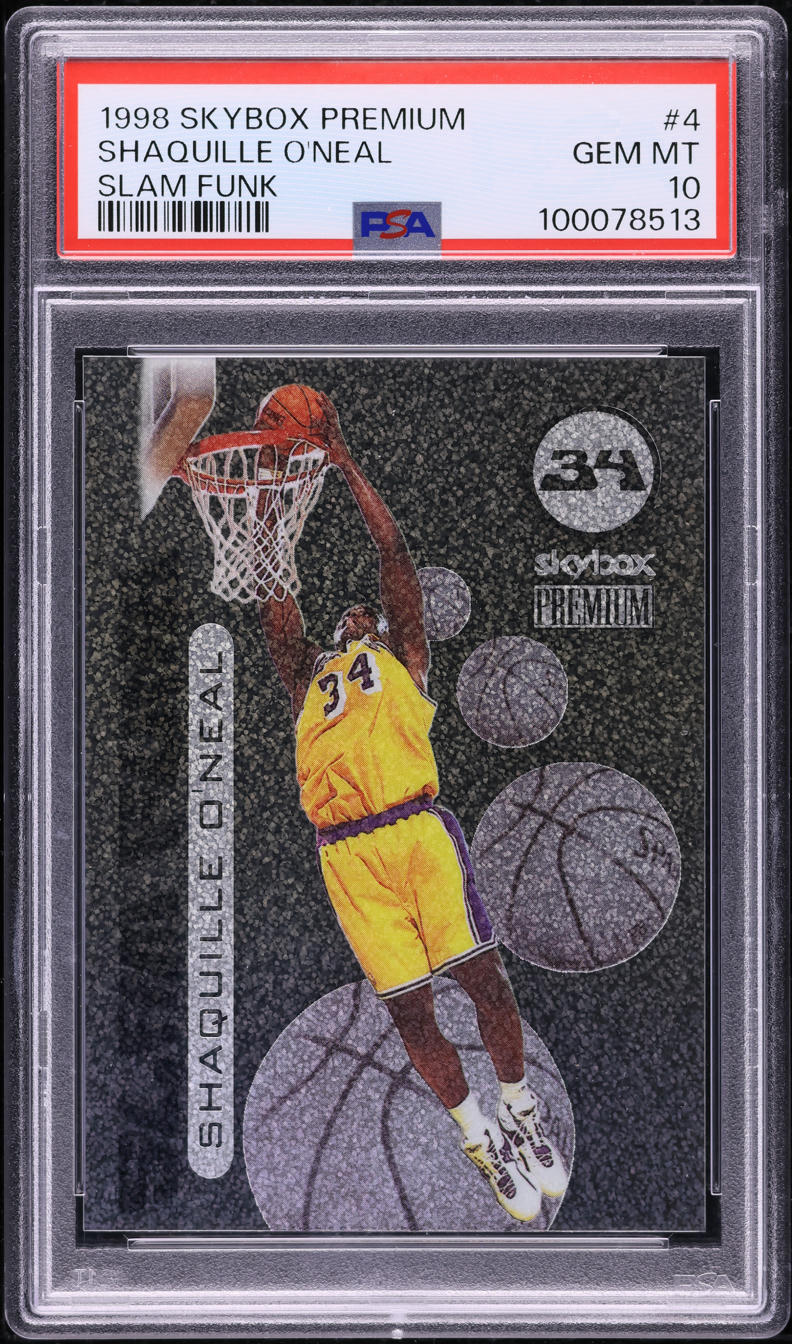 1998 Skybox Premium Slam Funk Shaquille O'Neal #4 PSA 10 GEM MINT