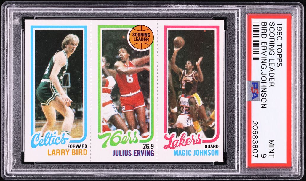 1980 Topps Basketball Larry Bird Julius Erving Magic Johnson ROOKIE PSA 9 MINT