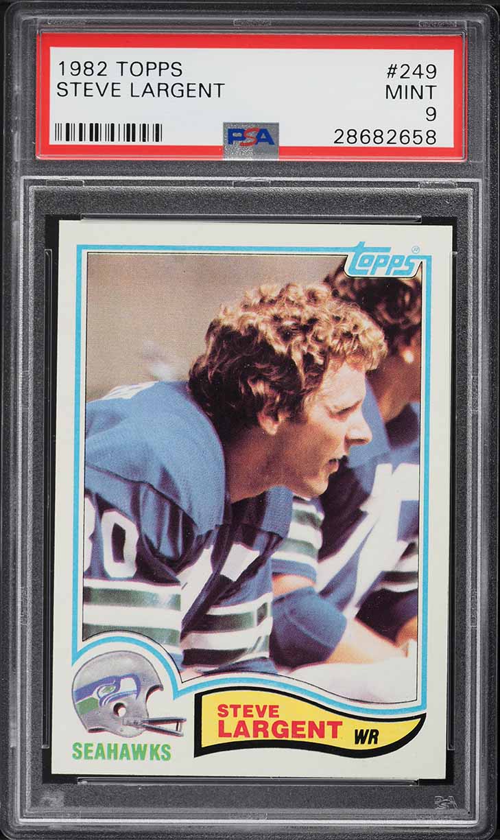 1982 Topps Football Steve Largent #249 PSA 9 MINT