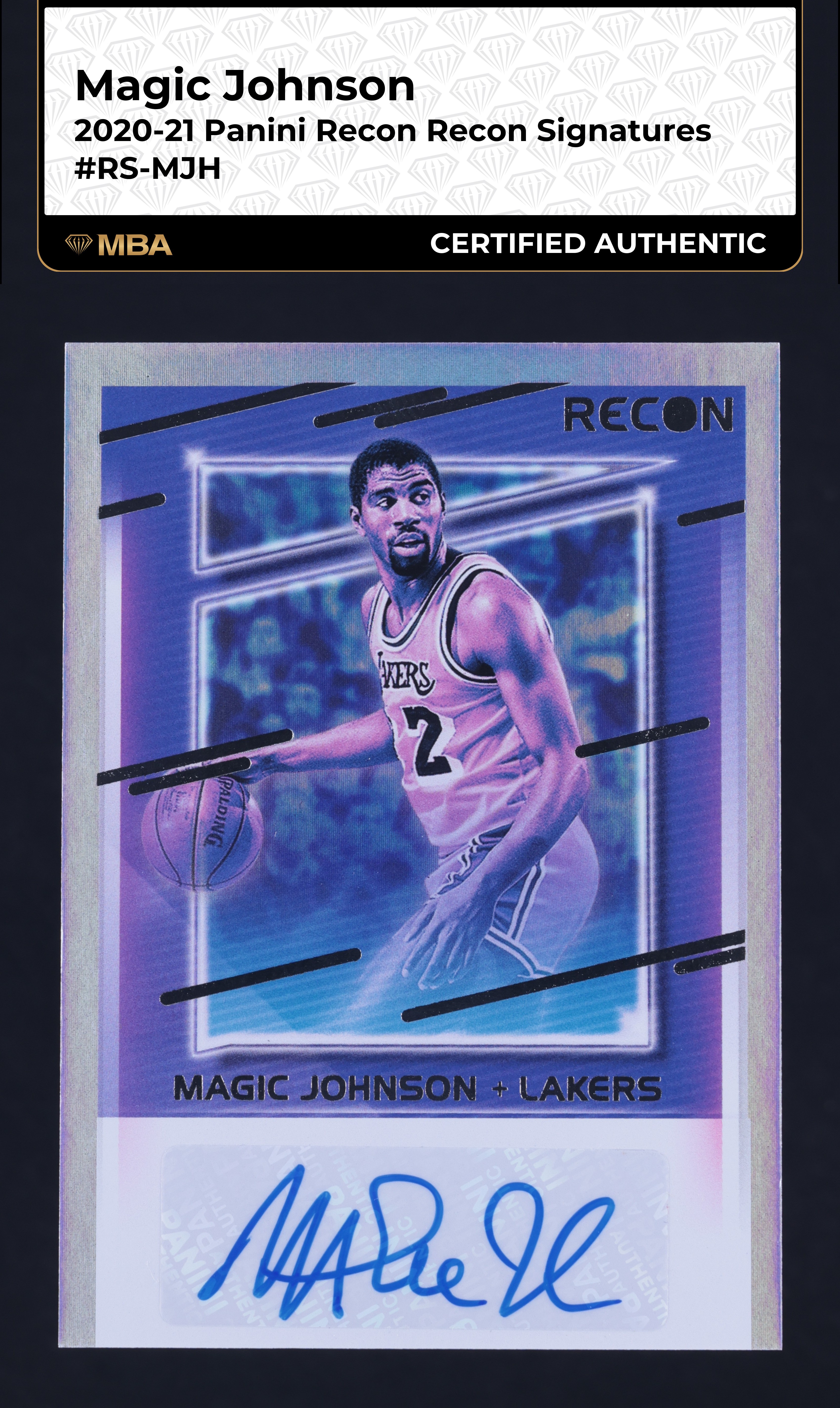 2020 Panini Recon Signatures Magic Johnson AUTO #RS-MJH MBA AUTH