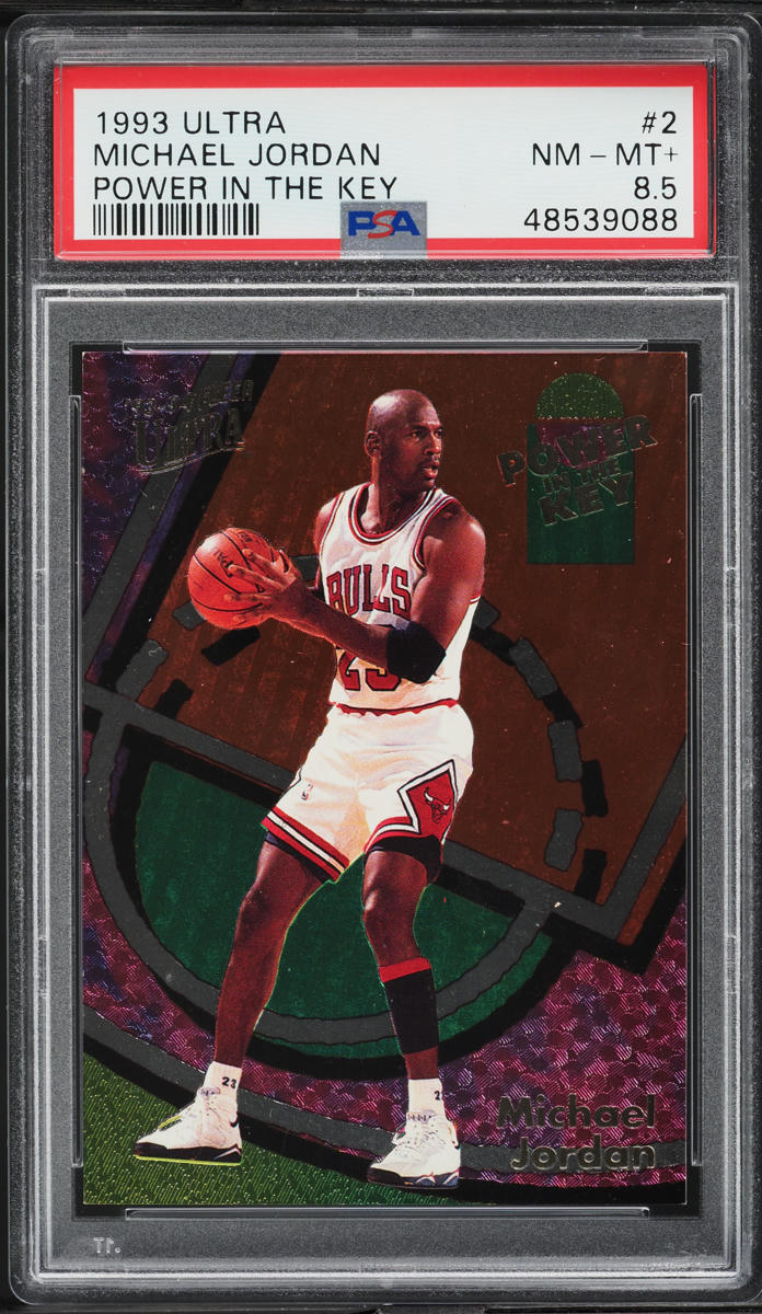 1993 Ultra Power In The Key Michael Jordan #2 PSA 8.5 NM-MT+