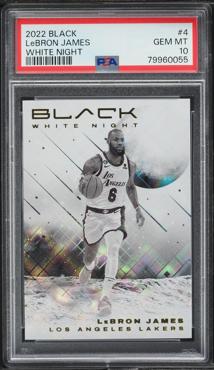 2022 Panini Black White Night LeBron James #4 PSA 10 GEM MINT