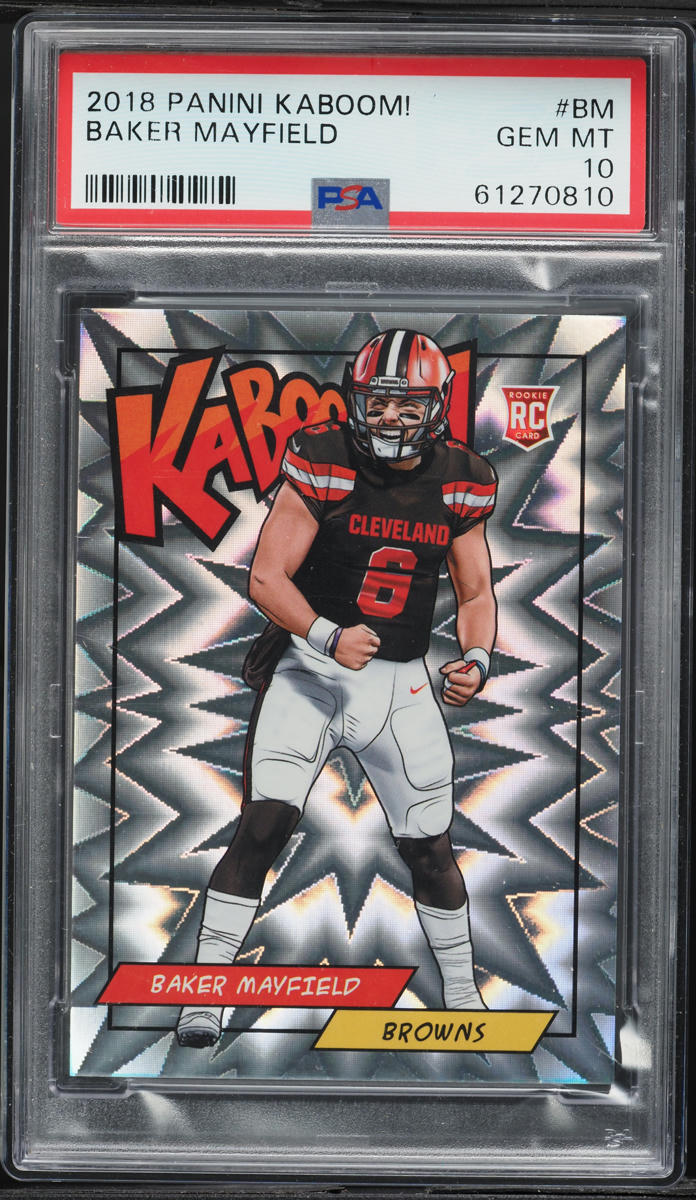 2018 Panini Kaboom! Baker Mayfield ROOKIE #K-BM PSA 10 GEM MINT