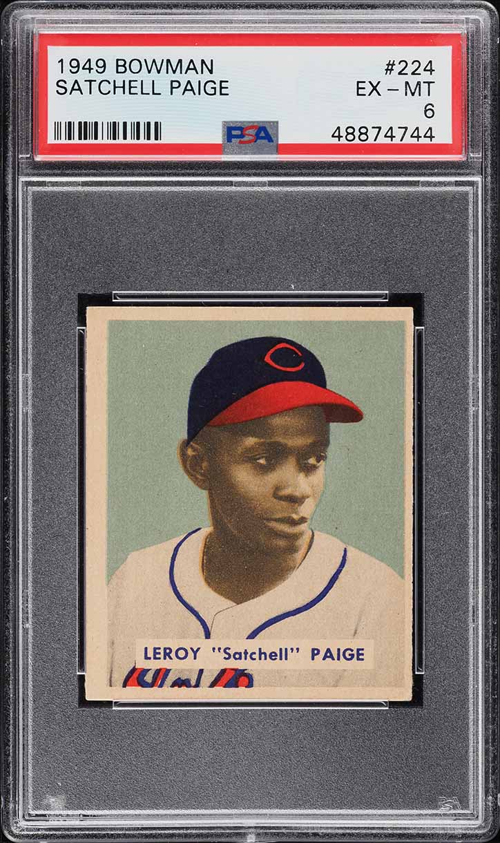 1949 Bowman Satchell Paige ROOKIE #224 PSA 6 EXMT