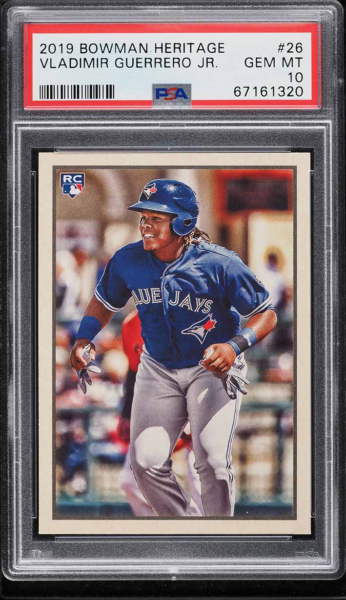 2019 Bowman Heritage Vladimir Guerrero Jr. ROOKIE #26 PSA 10 GEM MINT