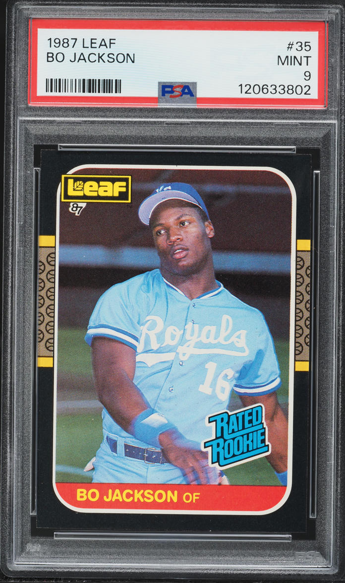 1987 Leaf Bo Jackson ROOKIE #35 PSA 9 MINT