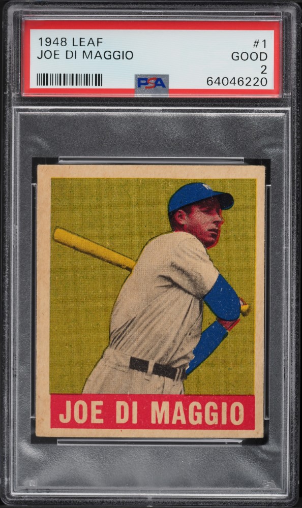 1948 Leaf Joe DiMaggio #1 PSA 2 GD
