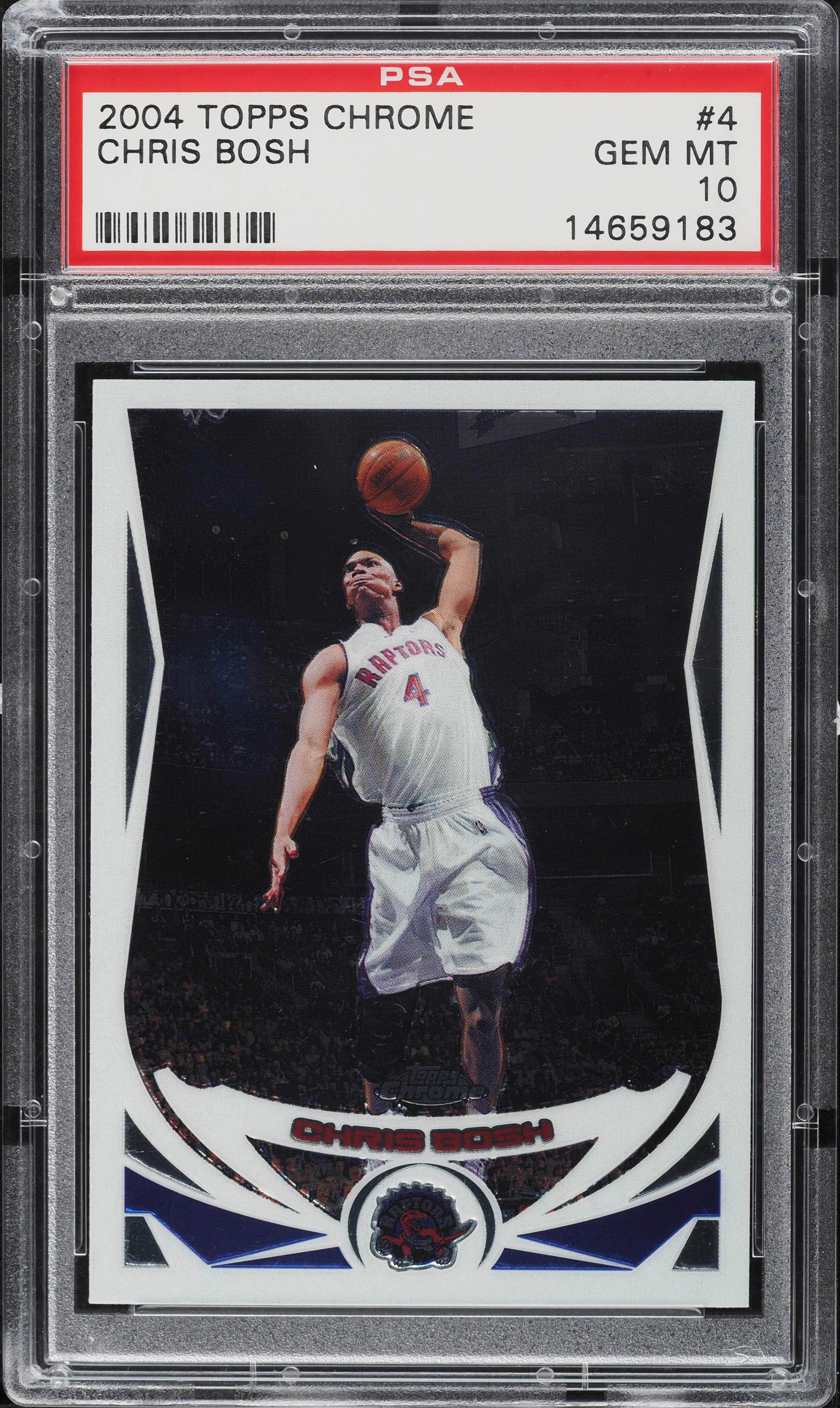 2004 Topps Chrome Chris Bosh #4 PSA 10 GEM MINT