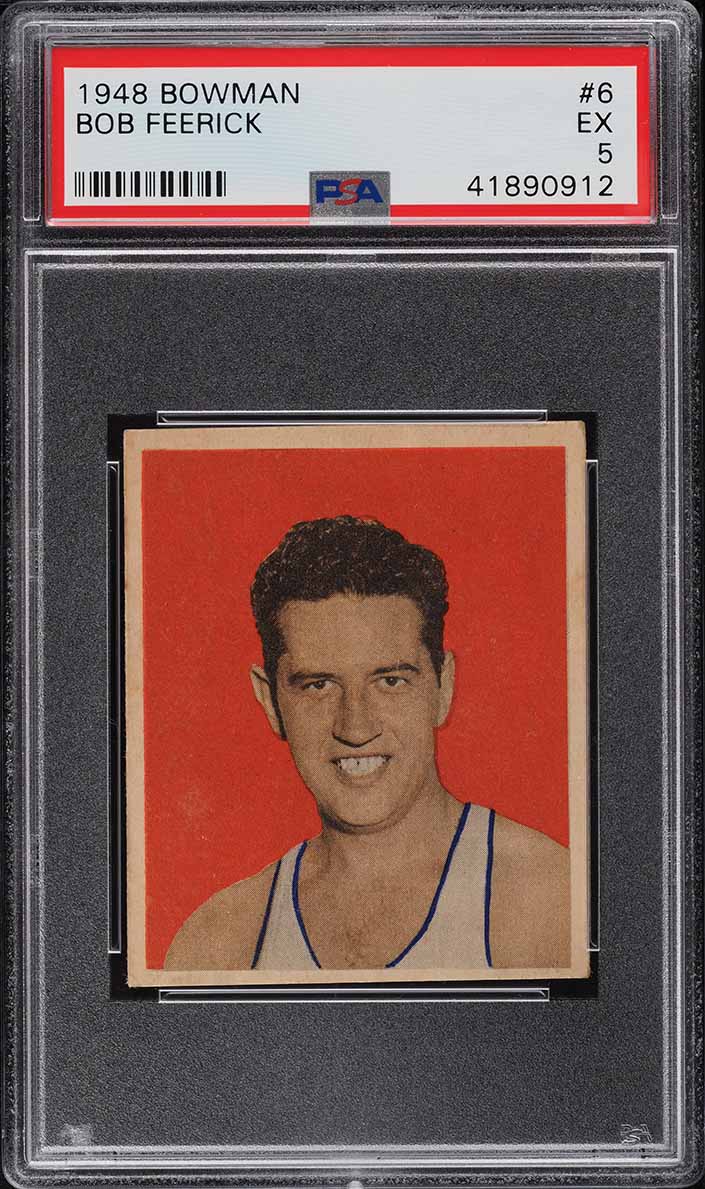 1948 Bowman Basketball Bob Feerick #6 PSA 5 EX