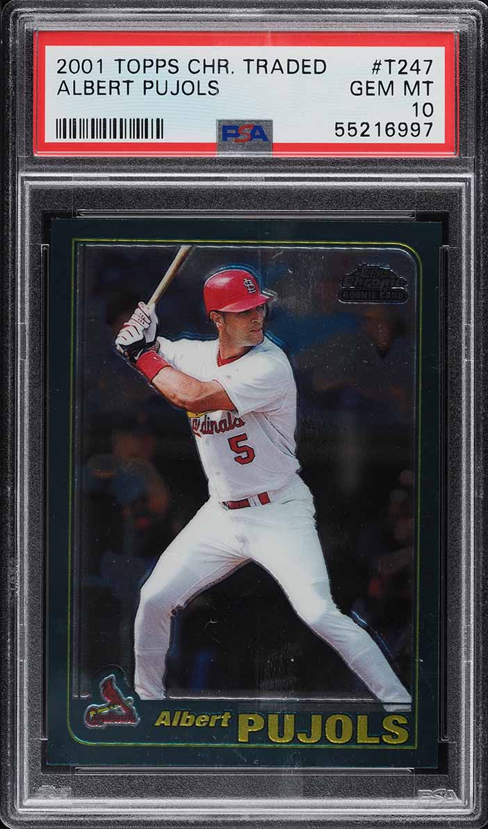 2001 Topps Chrome Traded Albert Pujols ROOKIE #T247 PSA 10 GEM MINT