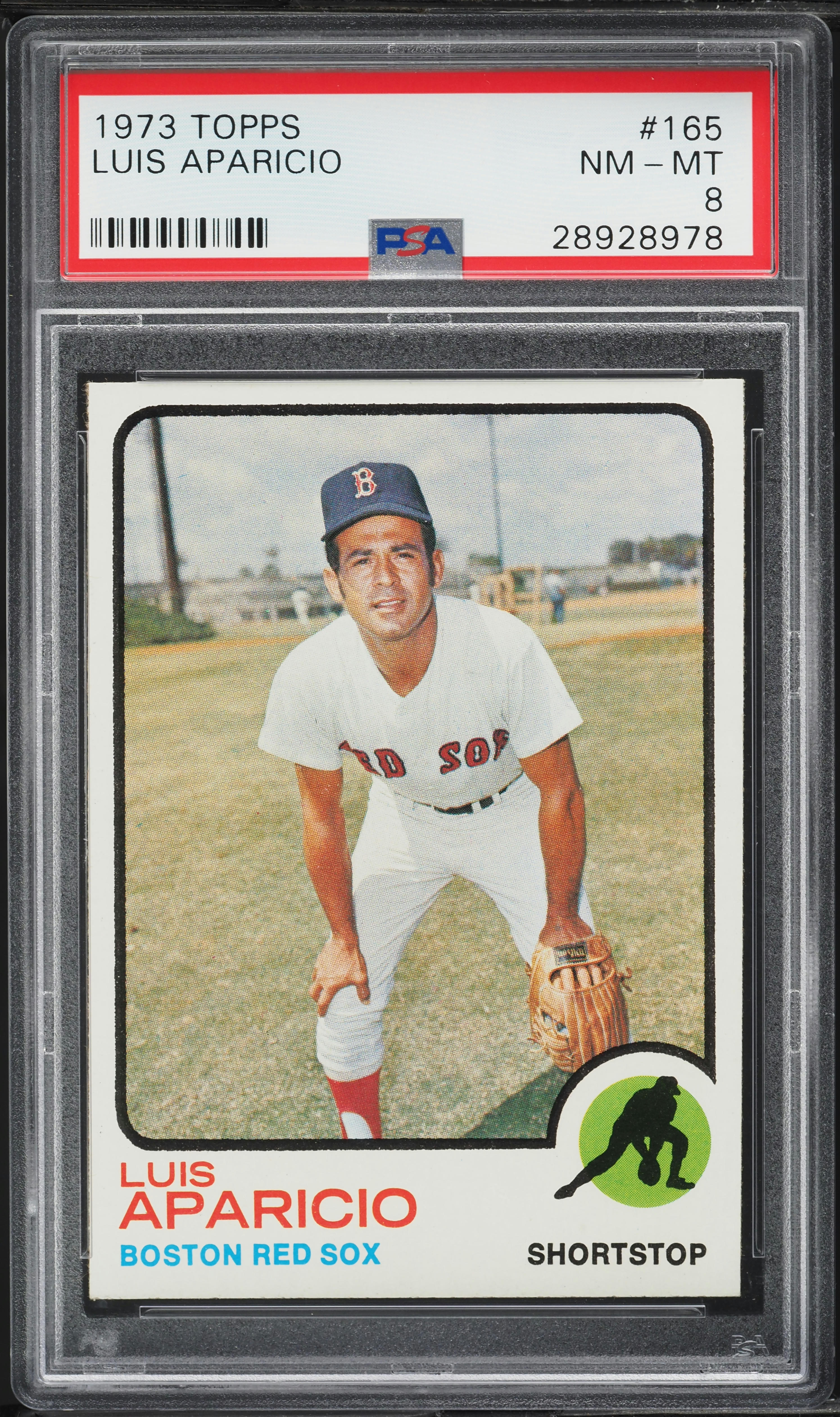 1973 Topps Luis Aparicio #165 PSA 8 NM-MT