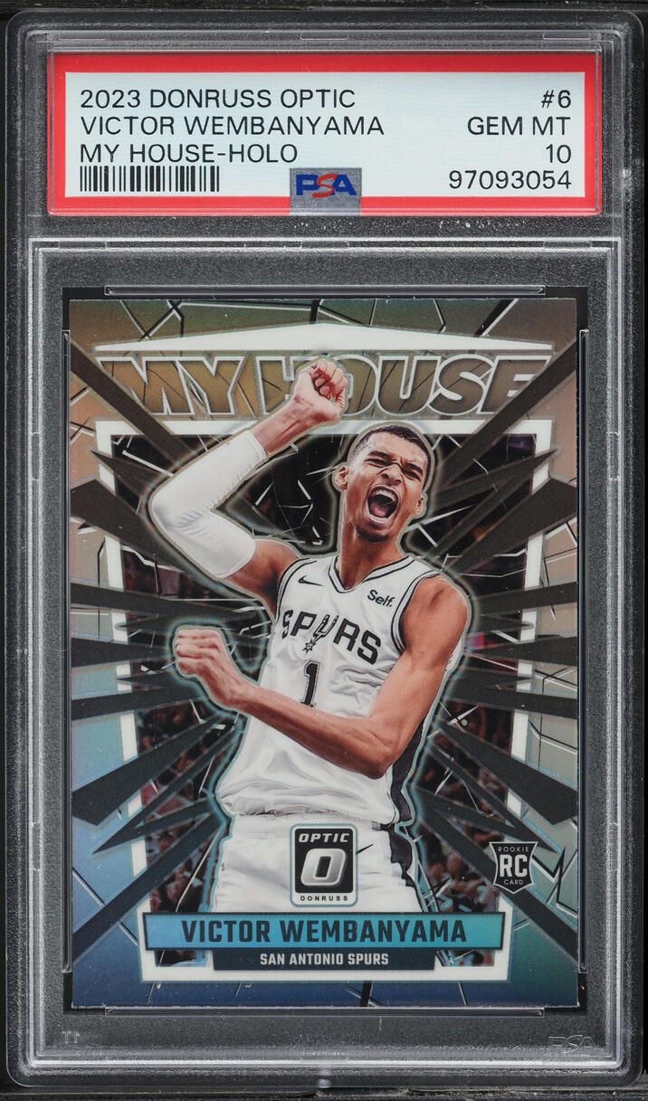 2023 Donruss Optic My House! Holo Victor Wembanyama ROOKIE #6 PSA 10 GEM MINT