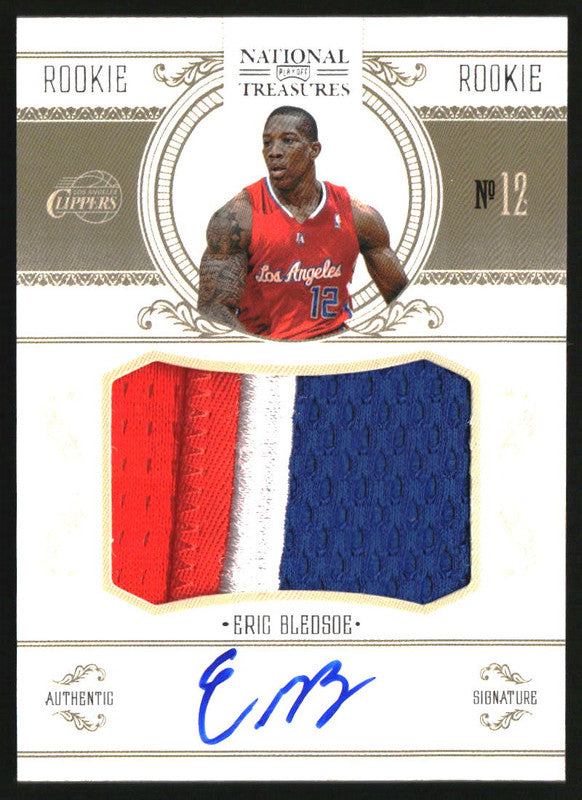 2010 National Treasures #217 Eric Bledsoe Rookie Jersey Autograph RC Auto /86