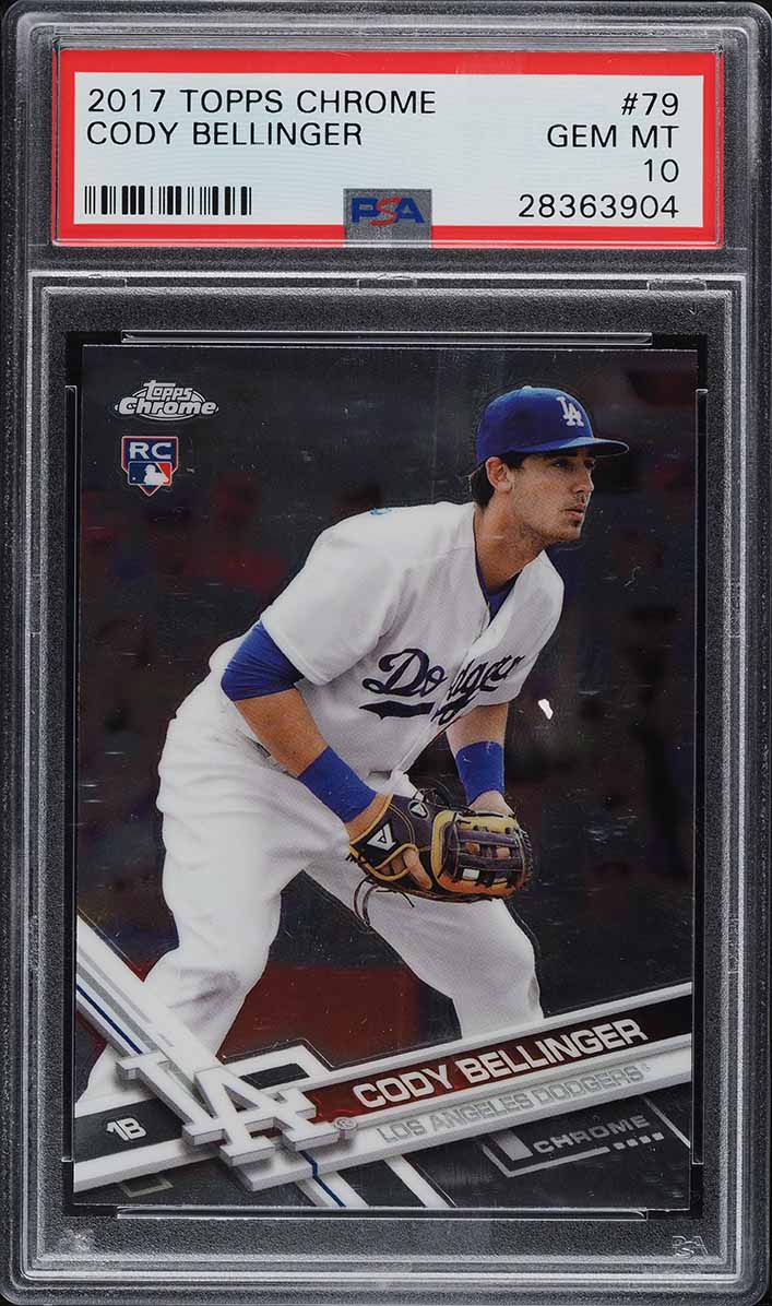 2017 Topps Chrome Cody Bellinger ROOKIE RC #79 PSA 10 GEM MINT