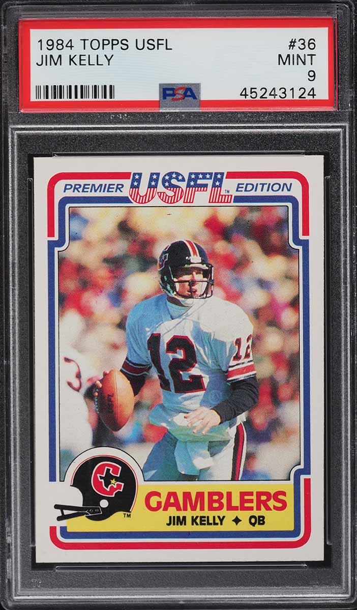 1984 Topps USFL Jim Kelly ROOKIE #36 PSA 9 MINT
