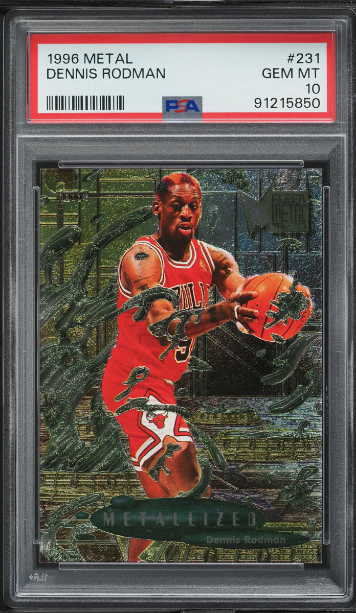 1996 Metal Basketball Dennis Rodman #231 PSA 10 GEM MINT