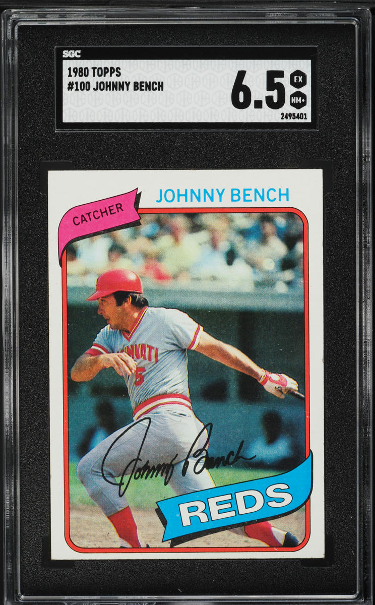 1980 Topps Johnny Bench #100 SGC 6.5 EXMT+