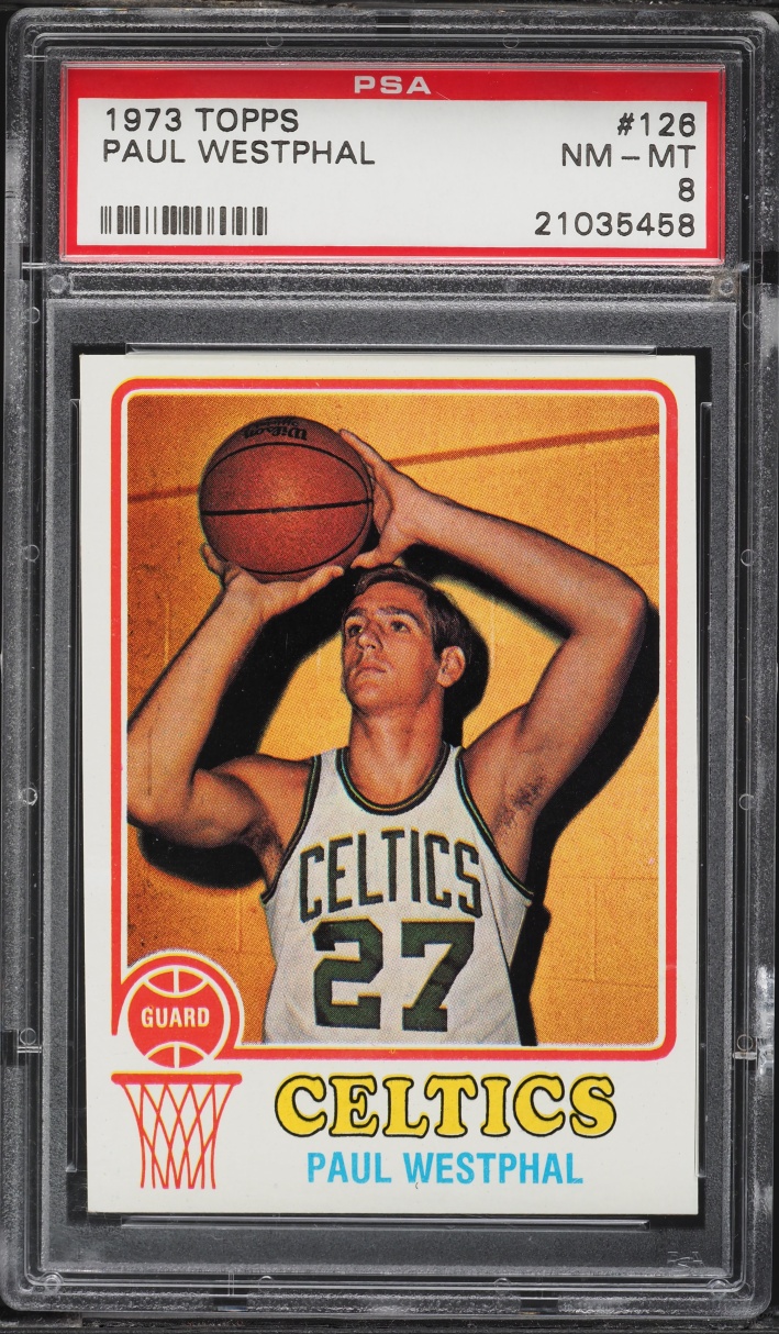 1973 Topps Basketball Paul Westphal ROOKIE #126 PSA 8 NM-MT