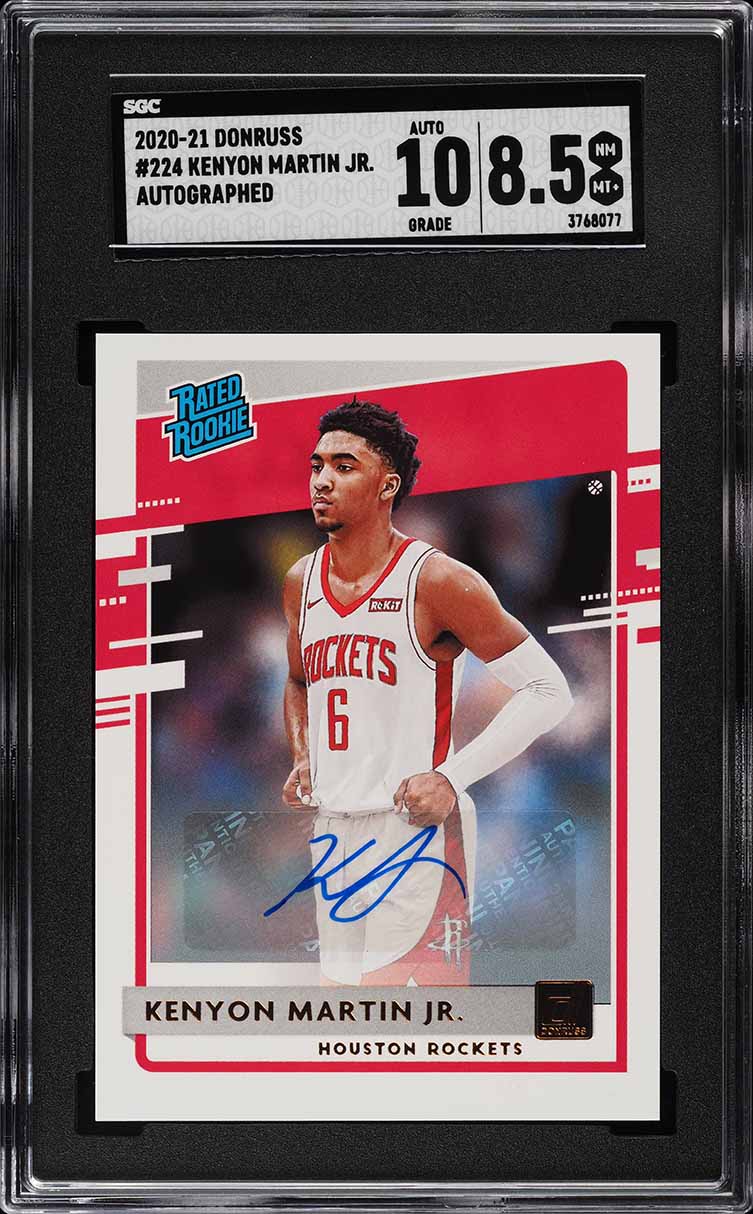 Kenyon Martin Jr #224 2020-21 Donruss Basketball Rated Rookies Signatures