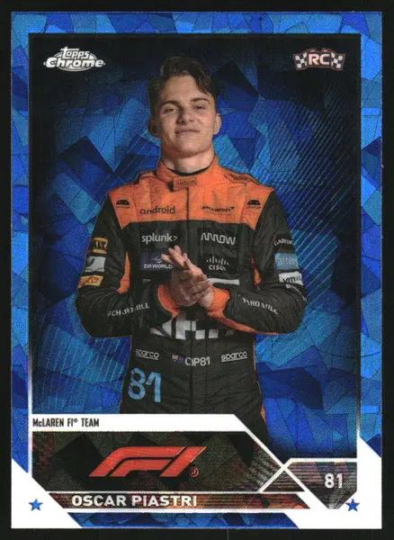 2023 Topps Chrome Sapphire Formula 1 #40 Oscar Piastri RC