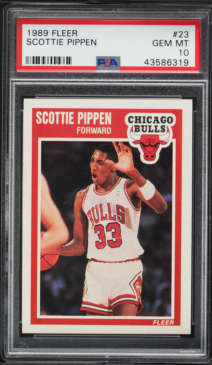 1989 Fleer Basketball Scottie Pippen #23 PSA 10 GEM MINT