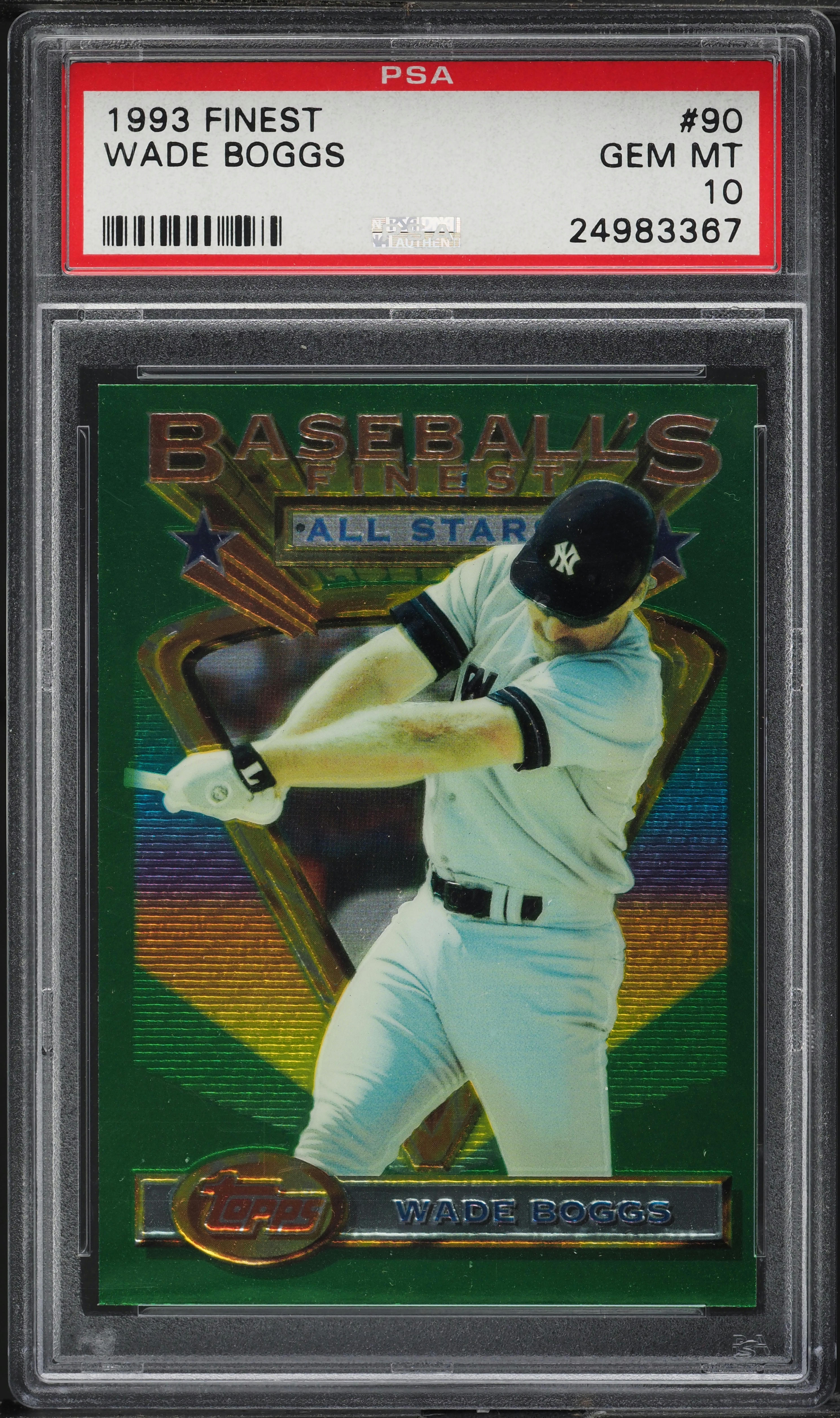 1993 Finest Wade Boggs #90 PSA 10 GEM MINT