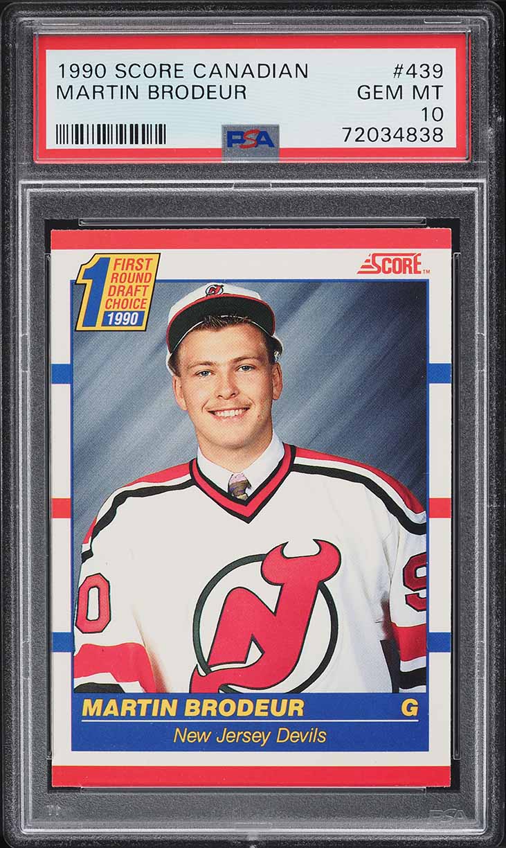 1990 Score Canadian Martin Brodeur ROOKIE #439 PSA 10 GEM MINT
