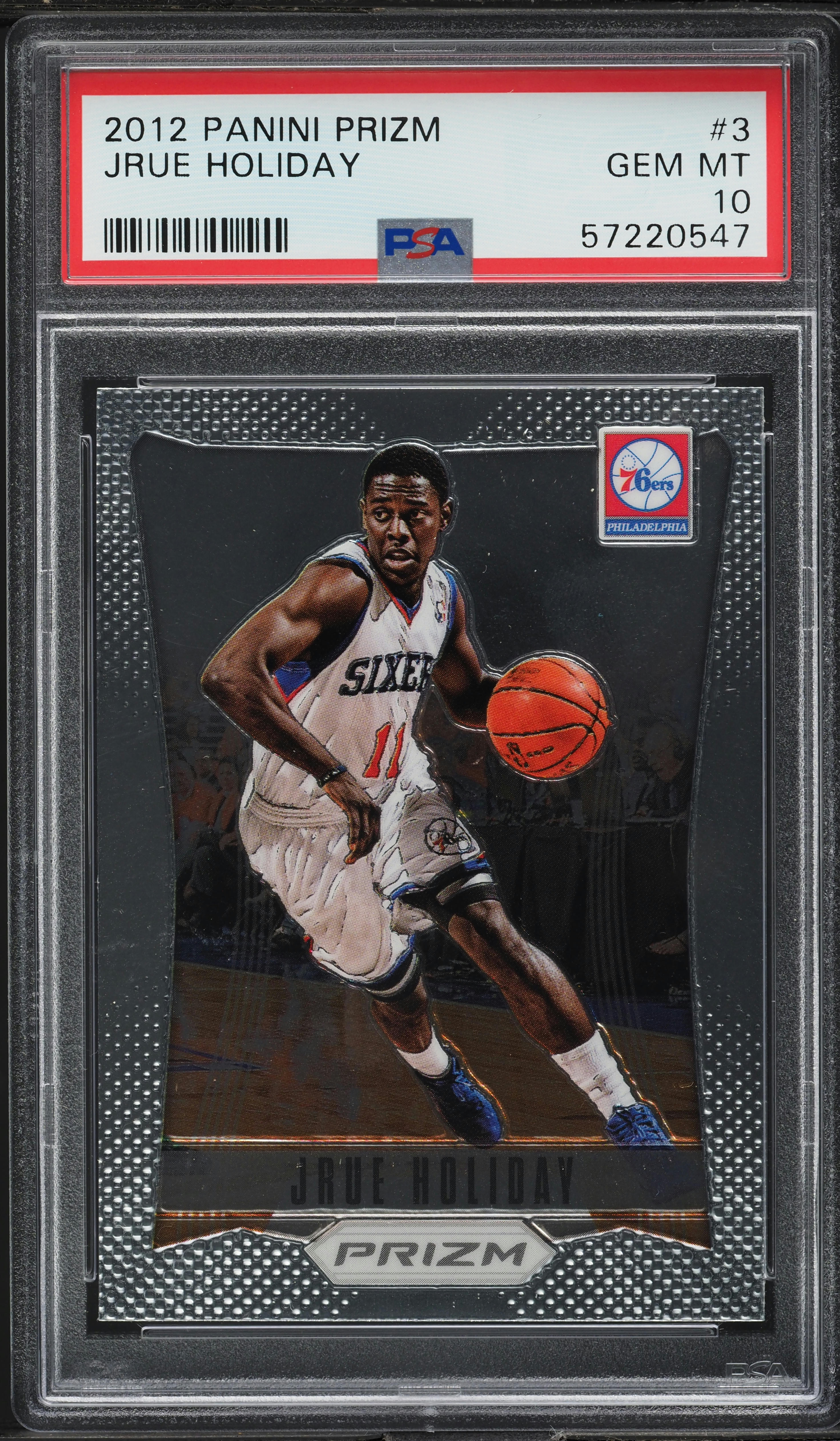 2012 Panini Prizm Jrue Holiday #3 PSA 10 GEM MINT