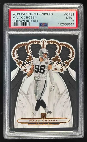 2019 Panini Chronicles Crown Royale #CR-21 Maxx Crosby PSA 9