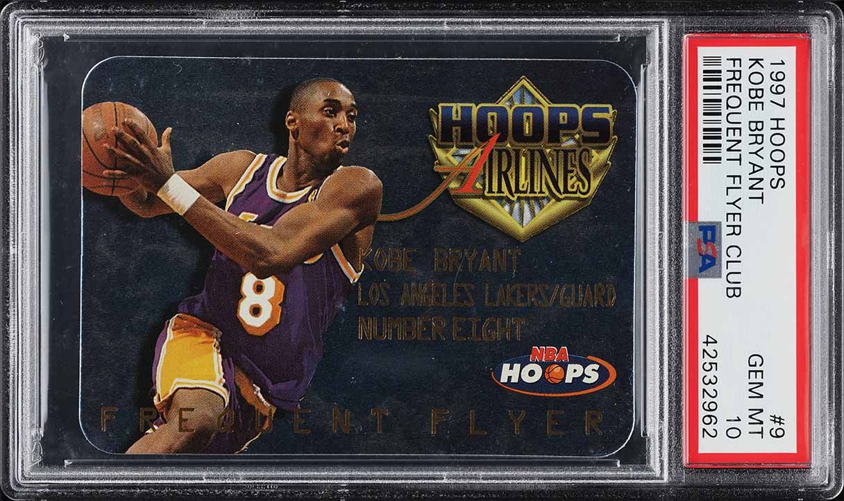 1997 Hoops Frequent Flyer Club Kobe Bryant #9 PSA 10 GEM MINT