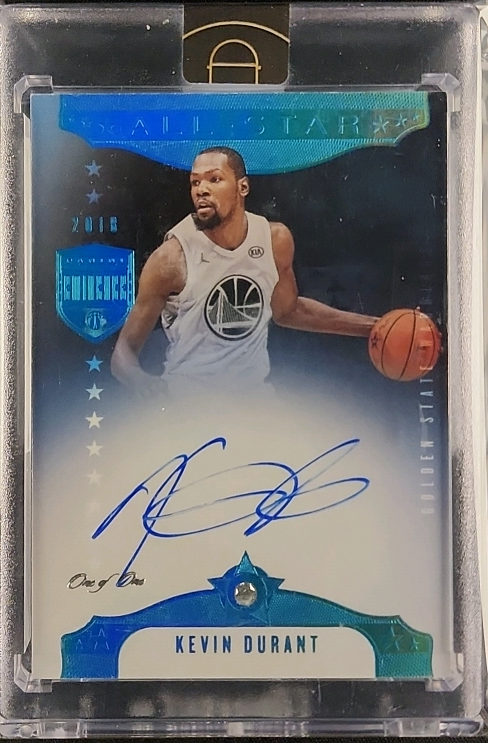 2019 Panini Eminence All-Star Diamond Platinum Kevin Durant AUTO 1/1 MBA AUTH