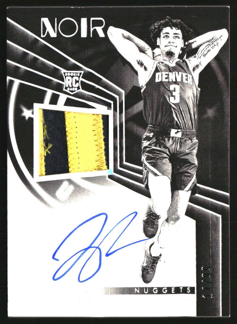 2023-24 Panini Noir #307 Julian Strawther RC Jersey Auto /99