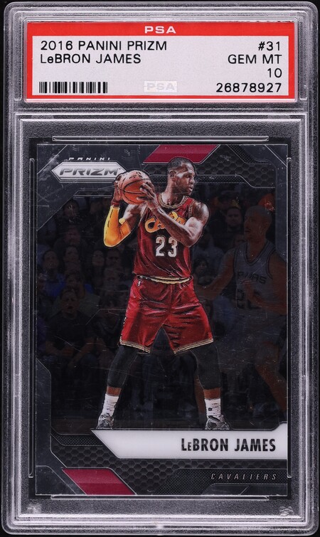 2016 Panini Prizm LeBron James #31 PSA 10 GEM MINT